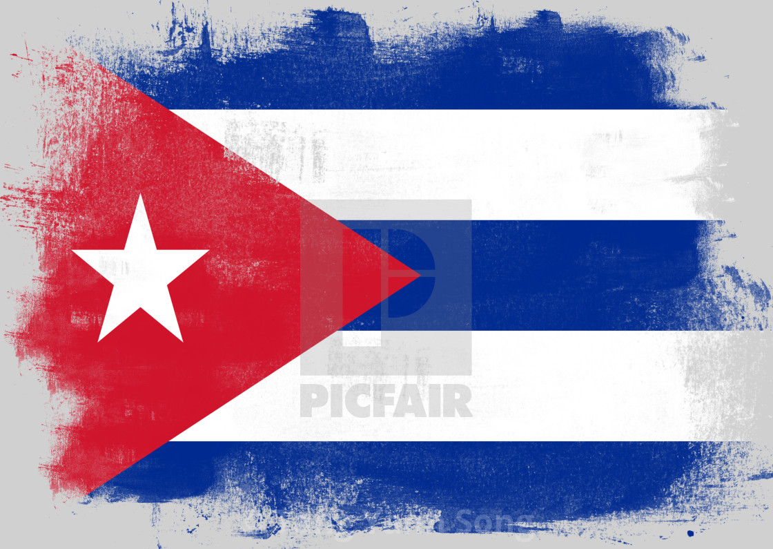 Флаг Кубы на черном фоне